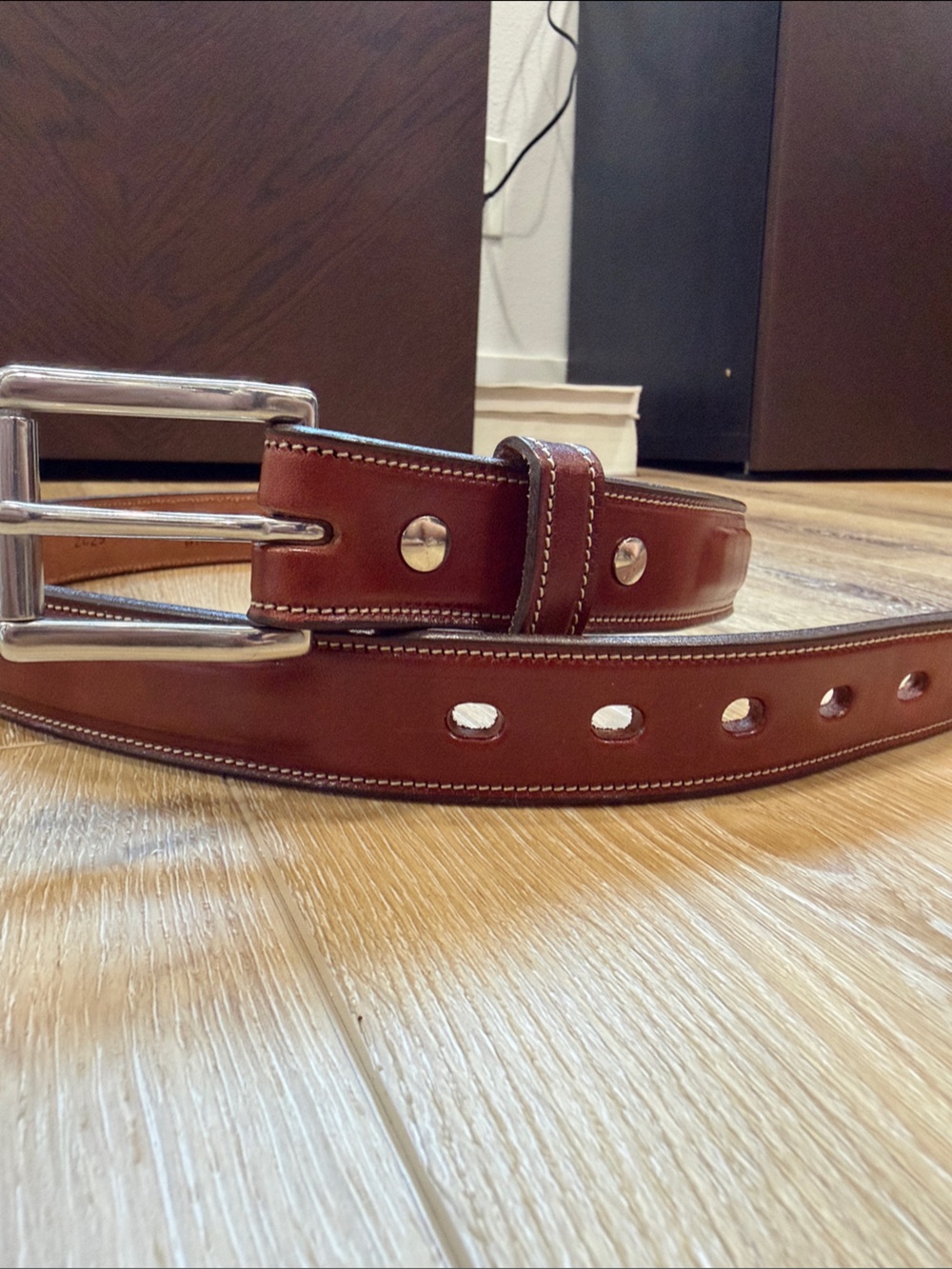 Hank’s Belts The Esquire Raised Size 34 in Oak - Picture 4 of 6